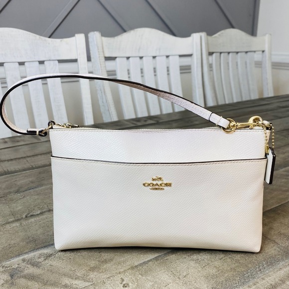 Coach Handbags - Coach Pebbled Leather Journal Shoulder Bag